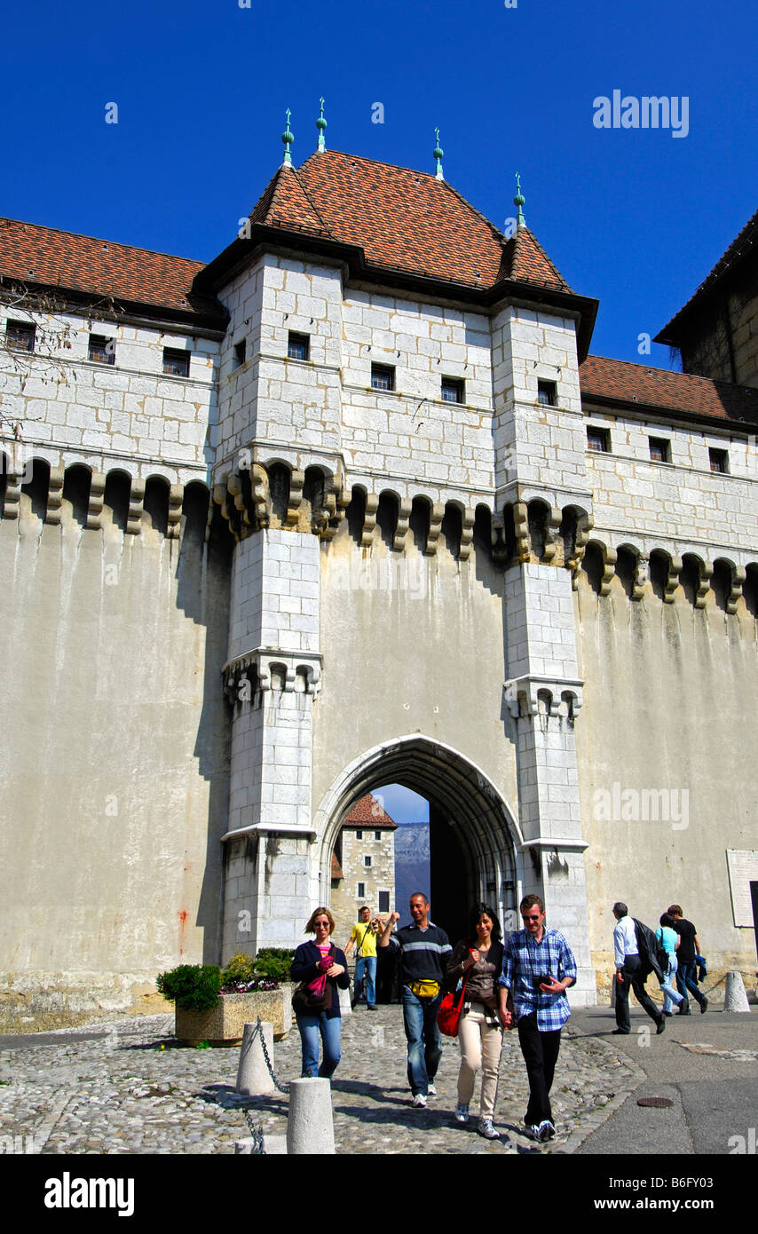 Entrance portal to the Chateau d Annecy, Annecy, Haute Savoie, France ...