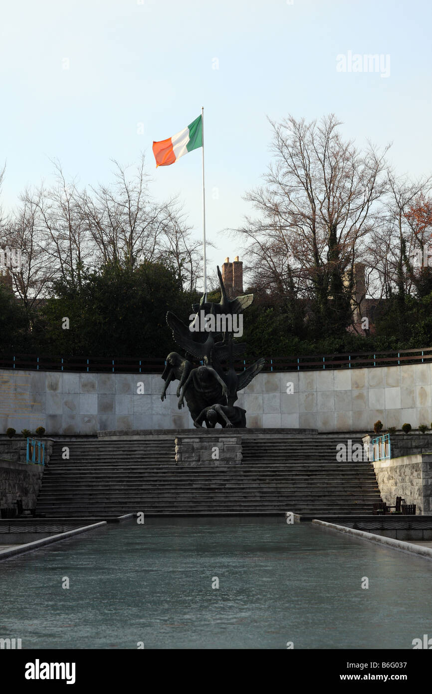 The Garden of Remembance in Dublin, dedicated to the memory of all those who gave their lives for Irish freedom Stock Photo