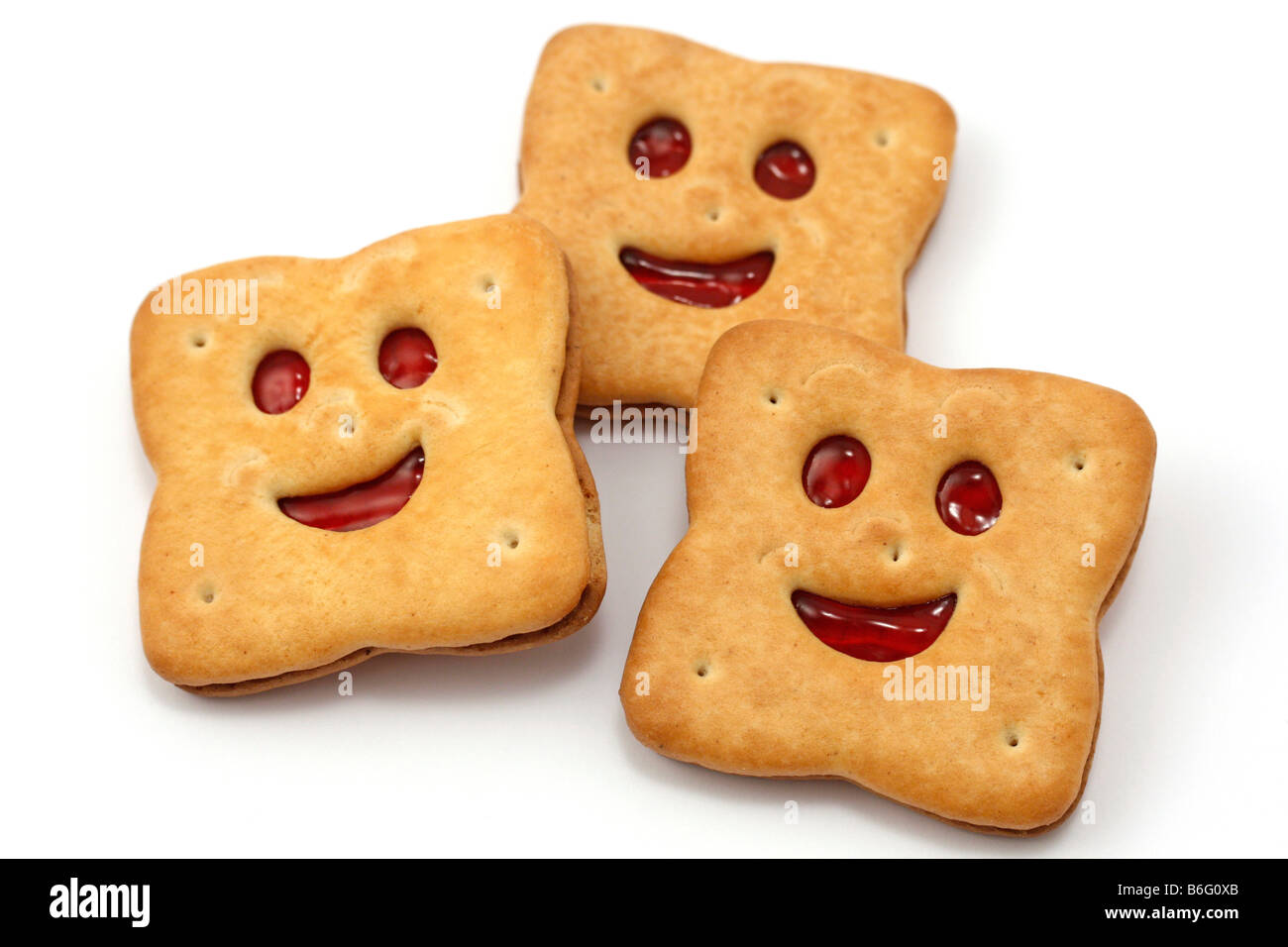 Smiling cookies Stock Photo