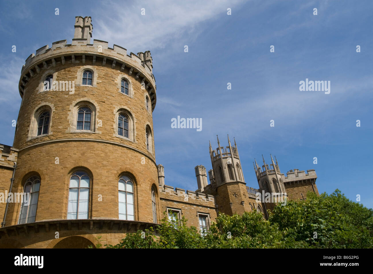 Belvoir Castle Leicestershire England Great Britain Stock Photo