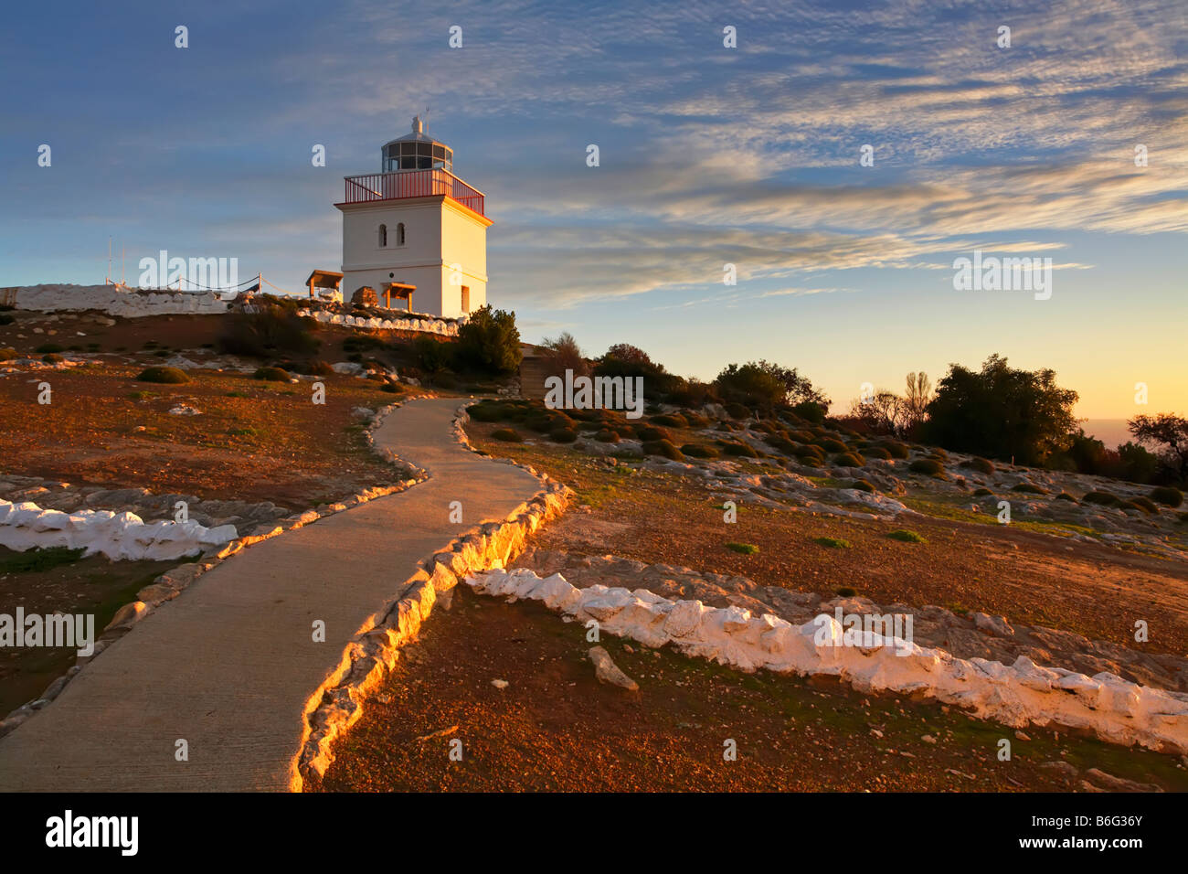 Cape Borda Lighthouse Stock Photo
