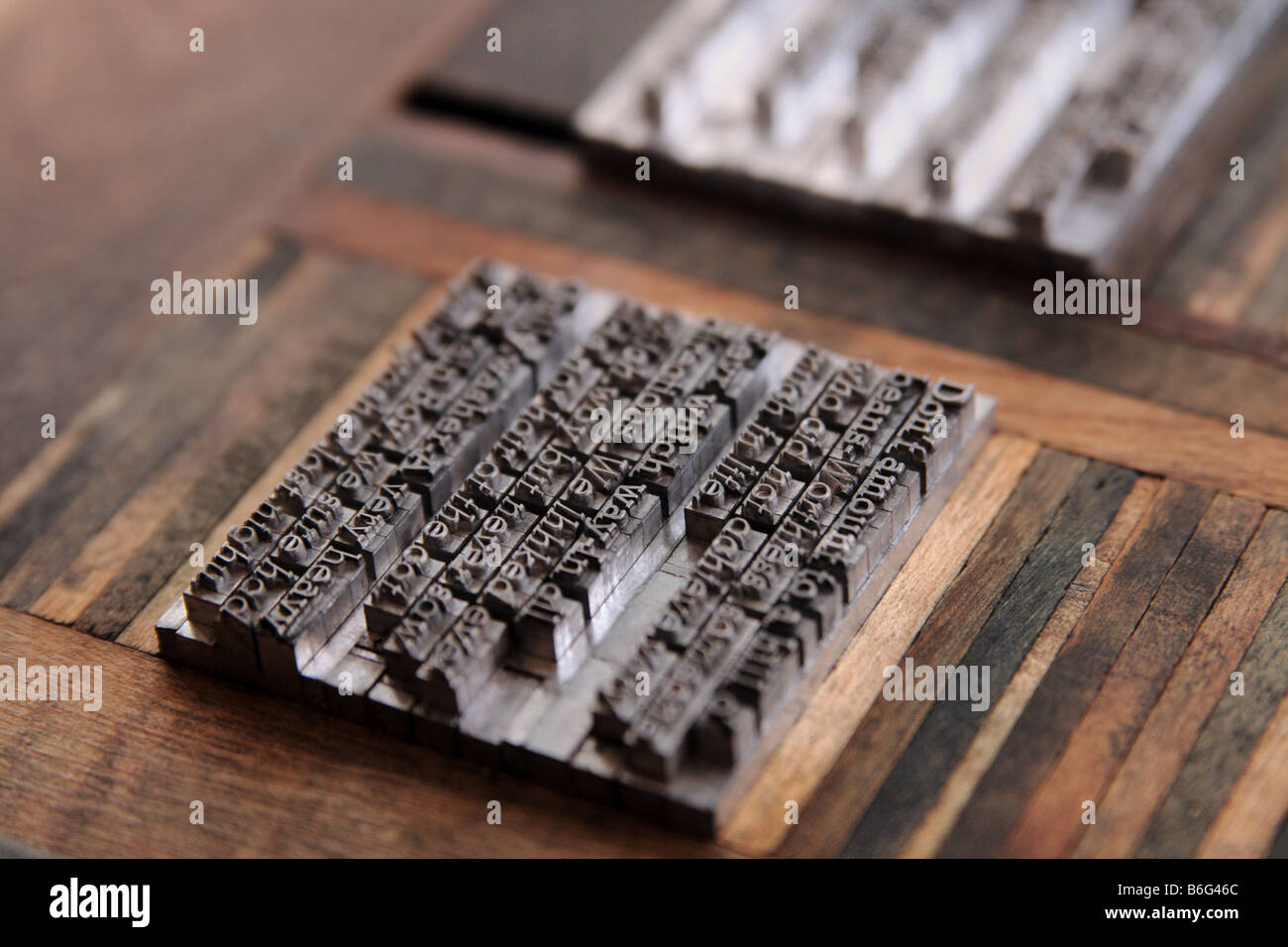 letterpress metal type Stock Photo Alamy