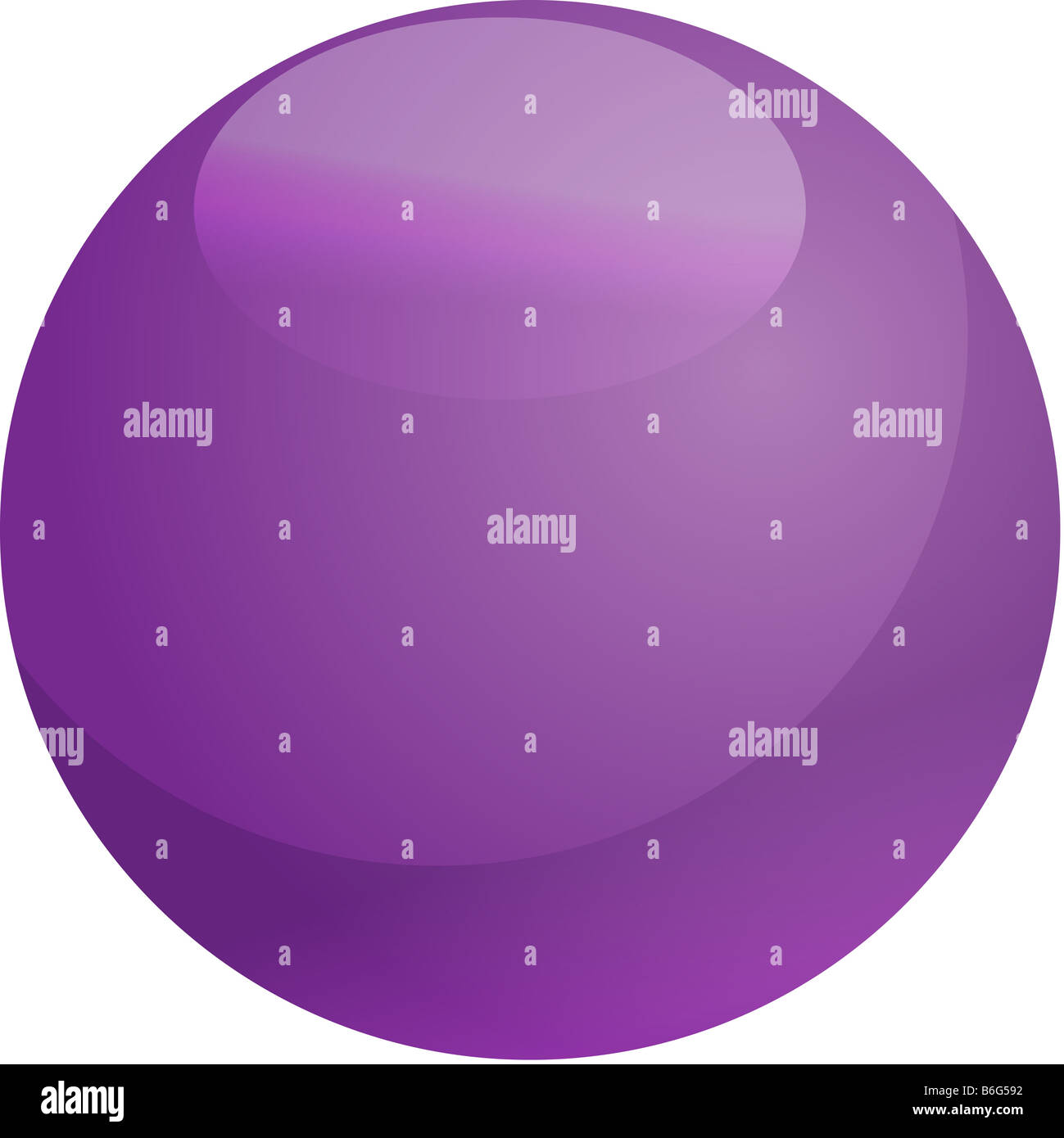 Illustration of blank glossy sphere with reflective surface Stock Photo ...