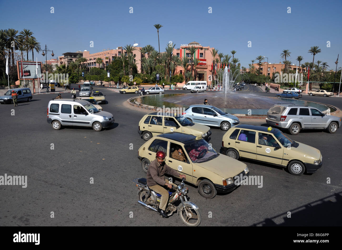 Street scene in Marrakech, Morocco Stock Photo