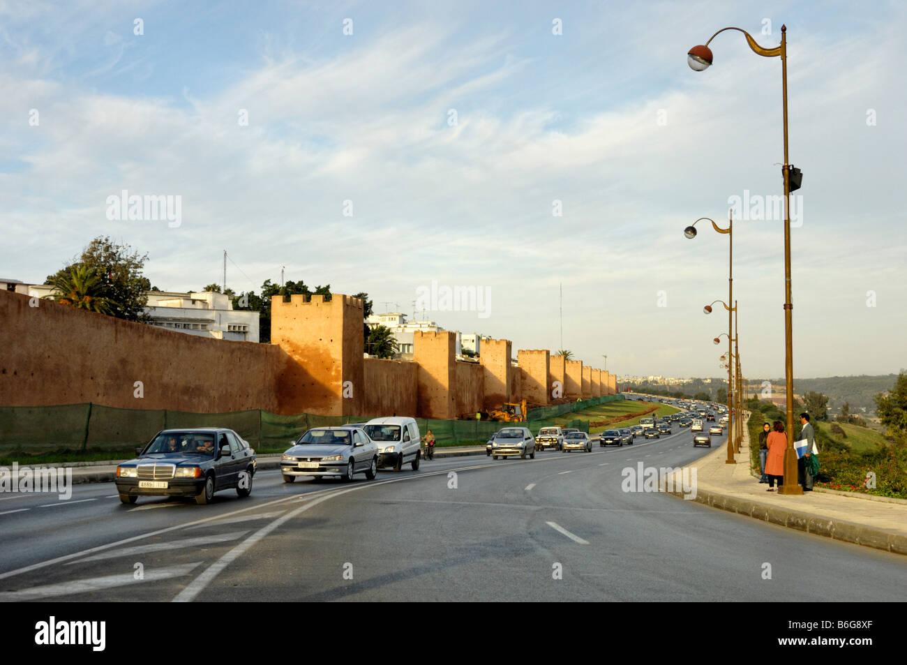 City Wall Ville Nouvelle Rabat Stock Photo - Alamy