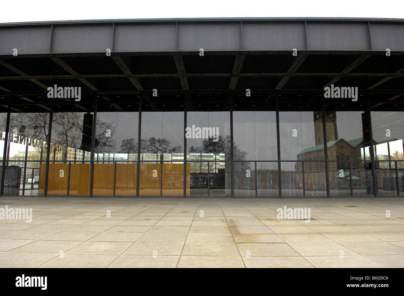 new national gallery art berlin germany deutschland modern Stock Photo