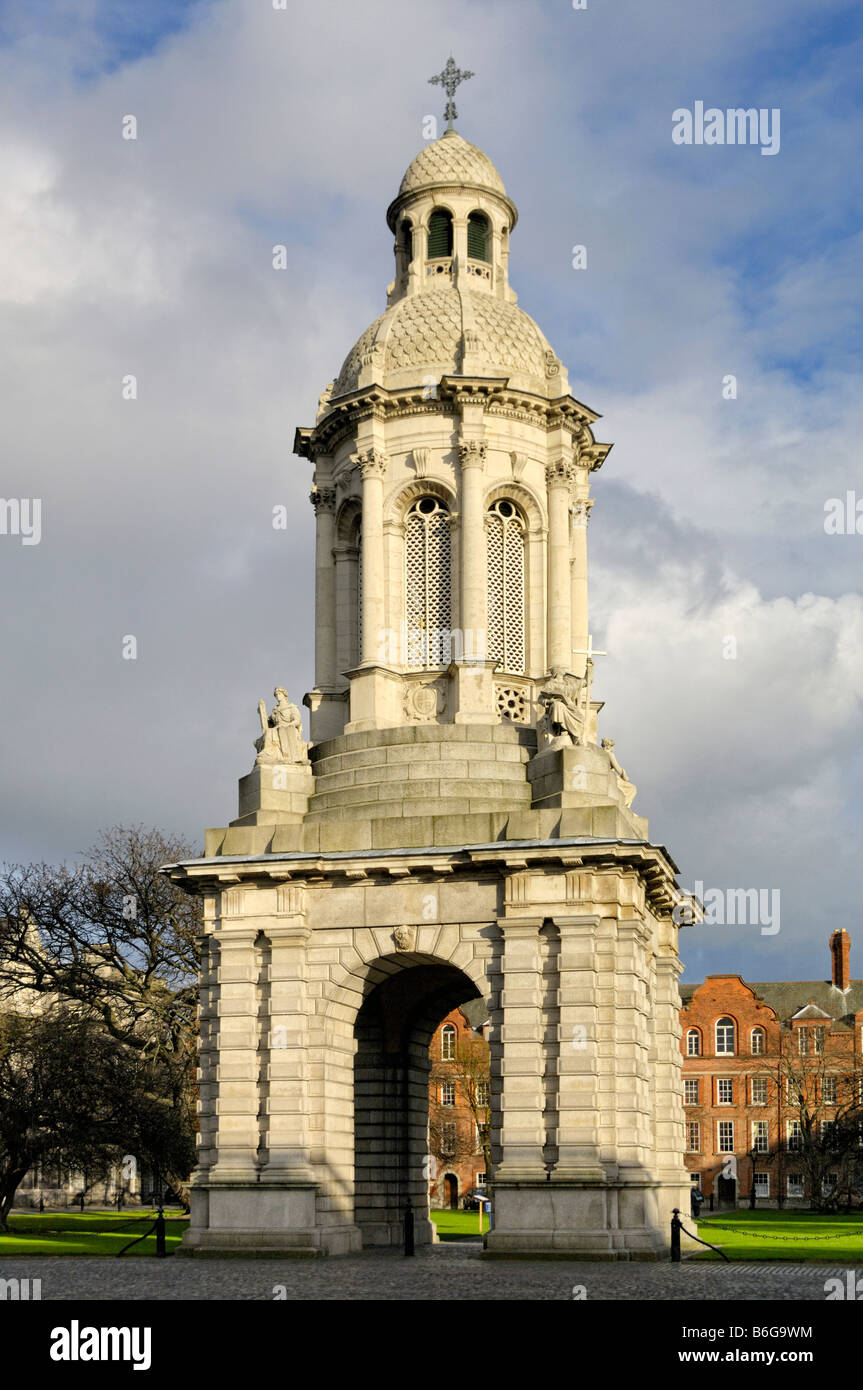 Campanile Trinity College Dublin Stock Photo