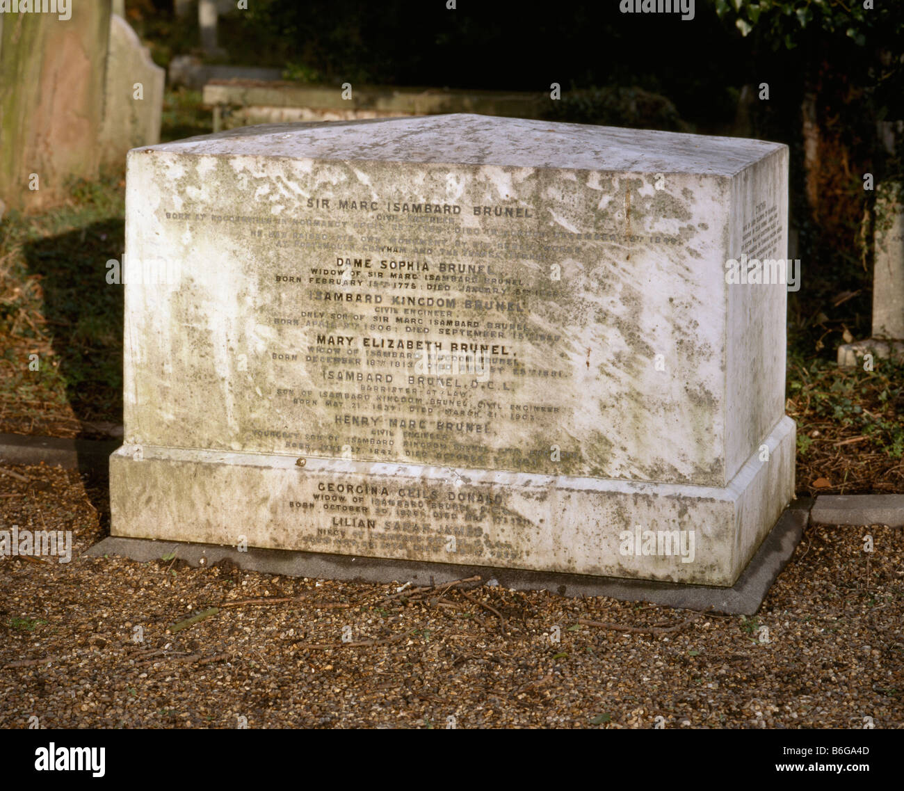 Brunel Grave, Kensal Green Stock Photo