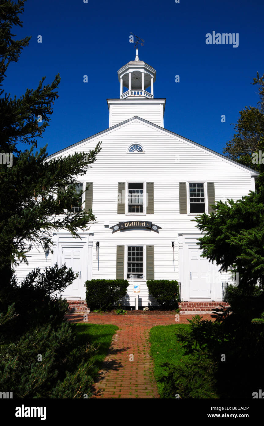 The First Congregational Church, Wellfleet, Cape Cod, USA Stock Photo
