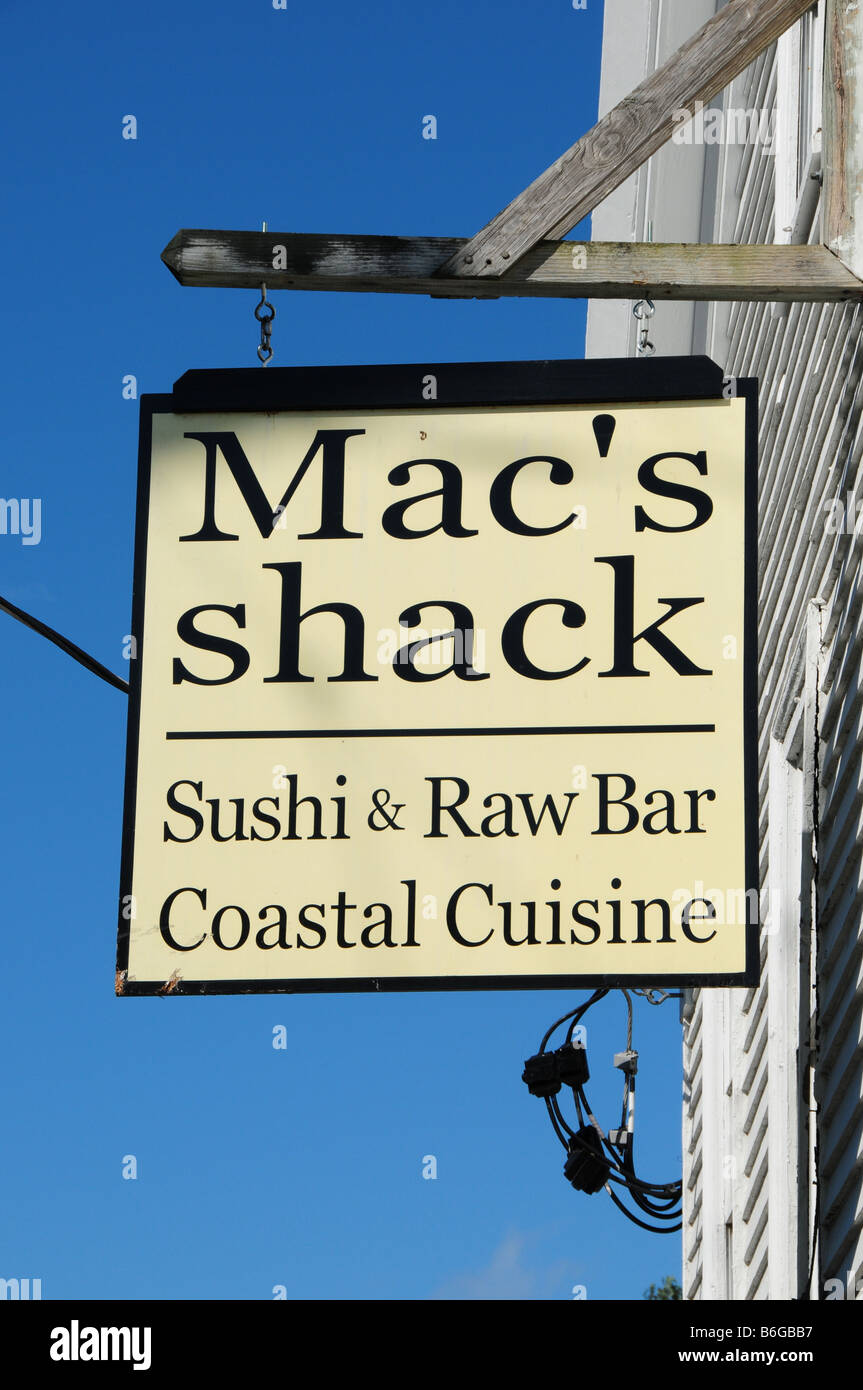 Mac's Shack seafood restaurant, Wellfleet, Cape Cod, USA Stock Photo