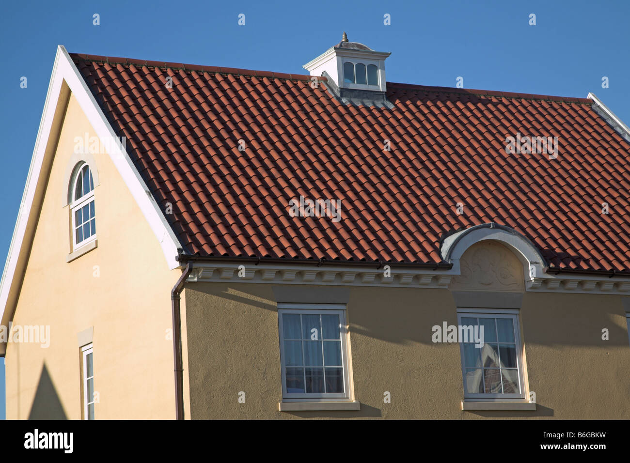 Housing Maharishi Garden Village Rendlesham Suffolk England Stock Photo Alamy