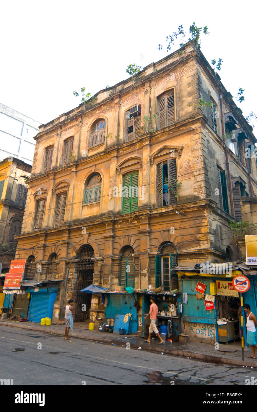 Building in Old Post Office Street, Kolkata, India Stock Photo