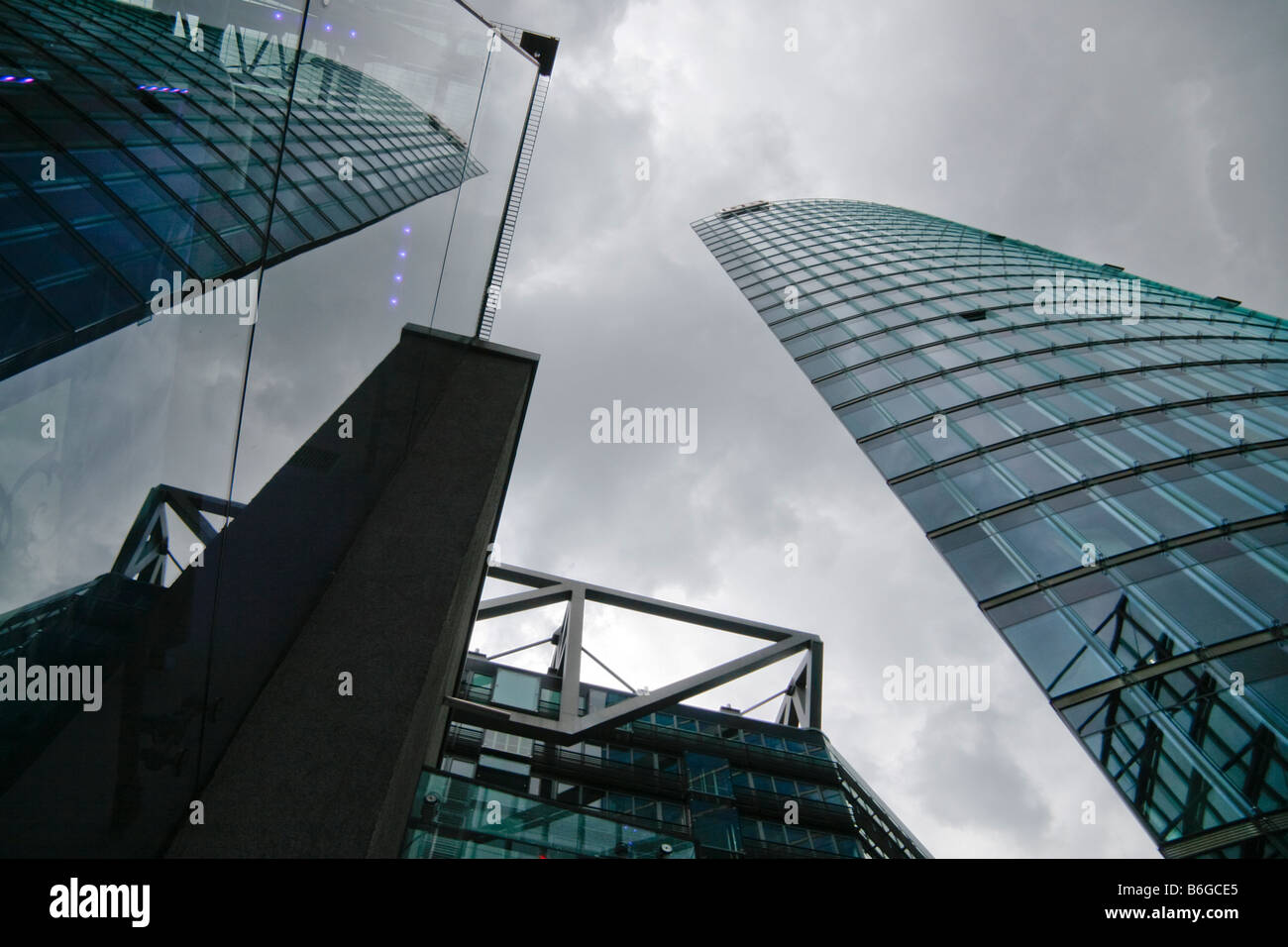 Modern glass high building, Berlin Stock Photo - Alamy