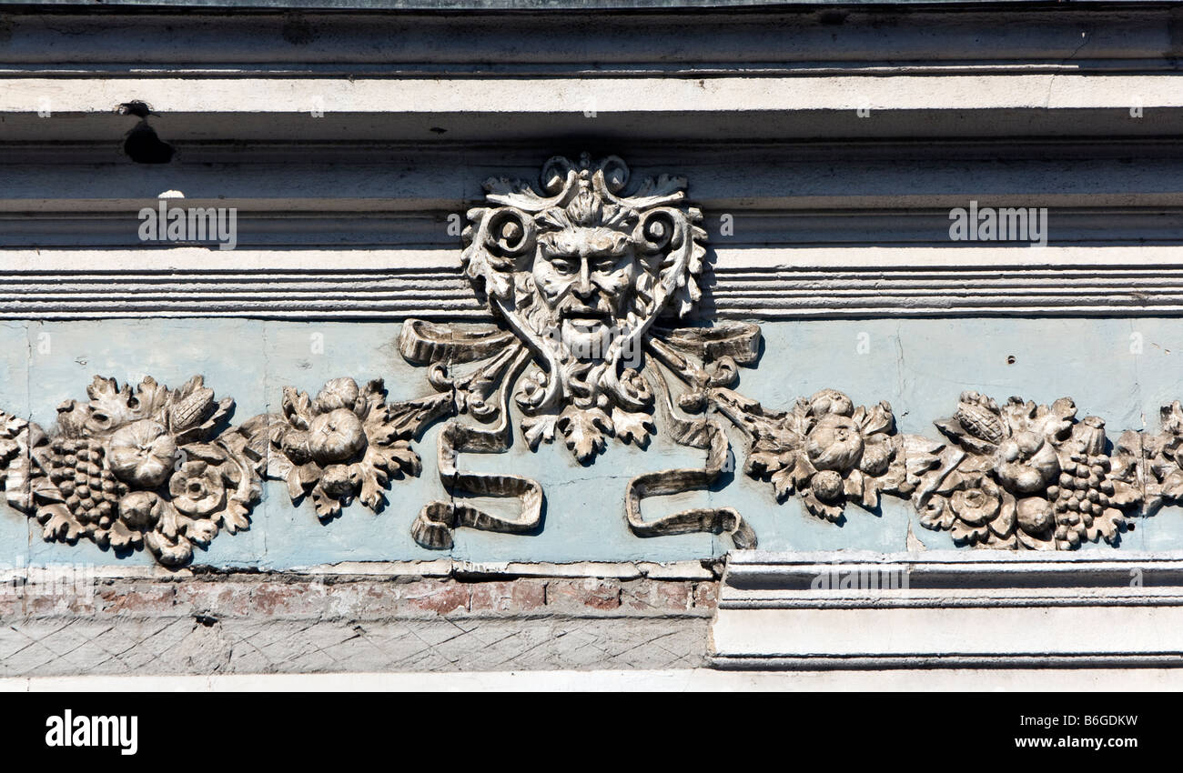 CROATIA, OSIJEK. Old building architectural detail Stock Photo