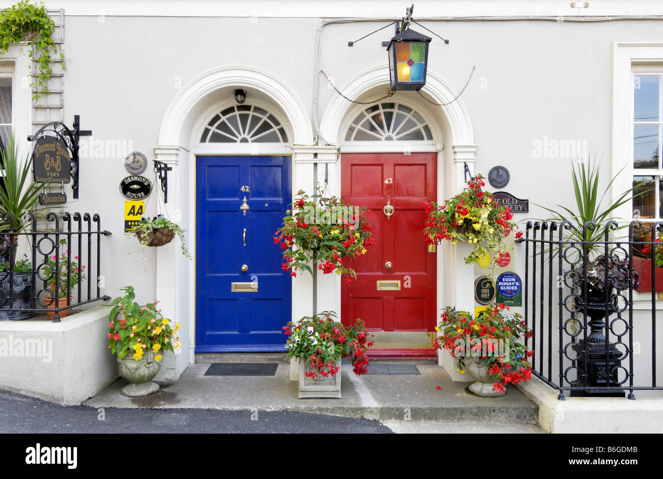 Kinsale pretty cottage facade Stock Photo