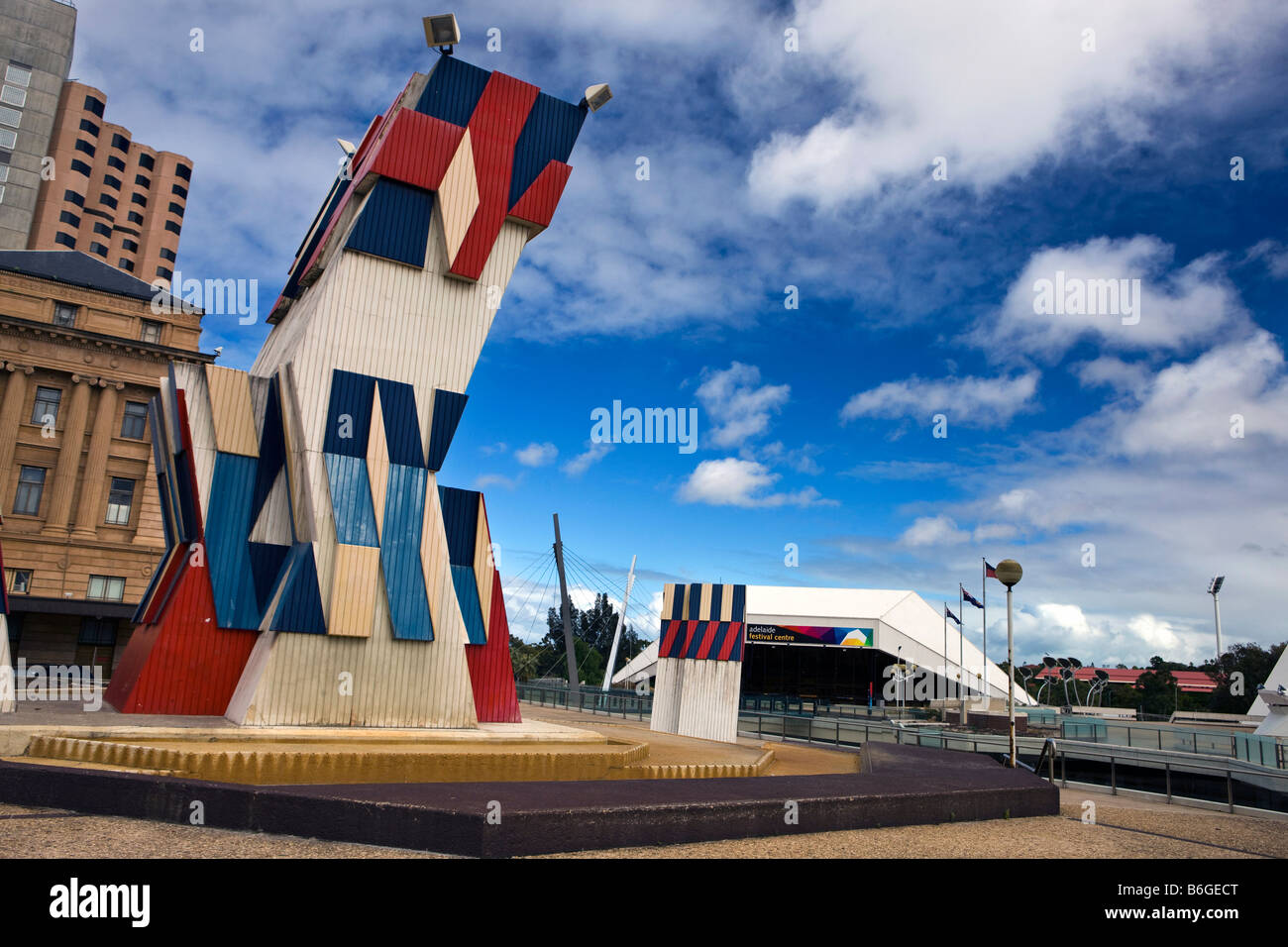 Street sculpture in front of the Adelaide Festival Center, Adelaide