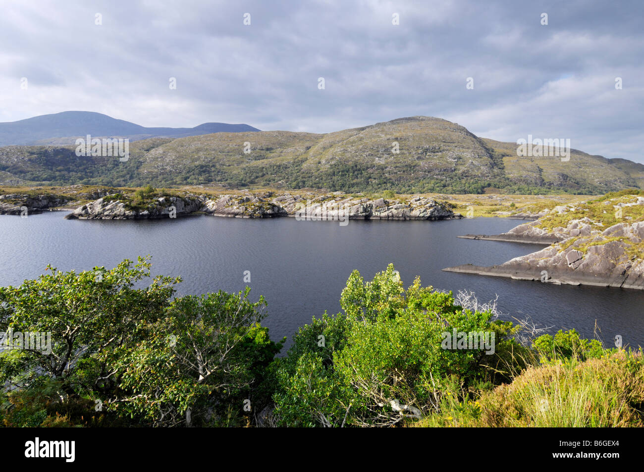 Meeting of waters Ring of Kerry Stock Photo