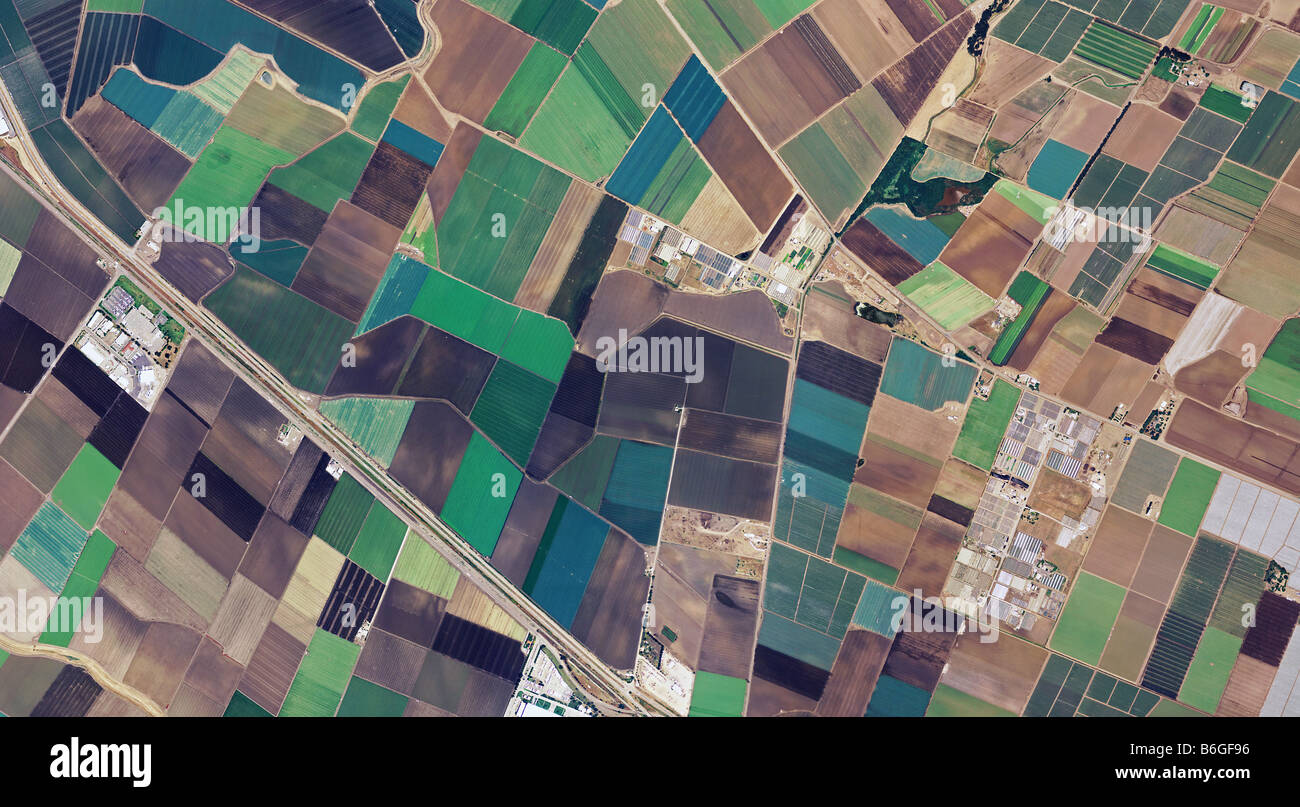 aerial map farming around Salinas - Aerial Map Farming Around Salinas River Monterey County California B6GF96