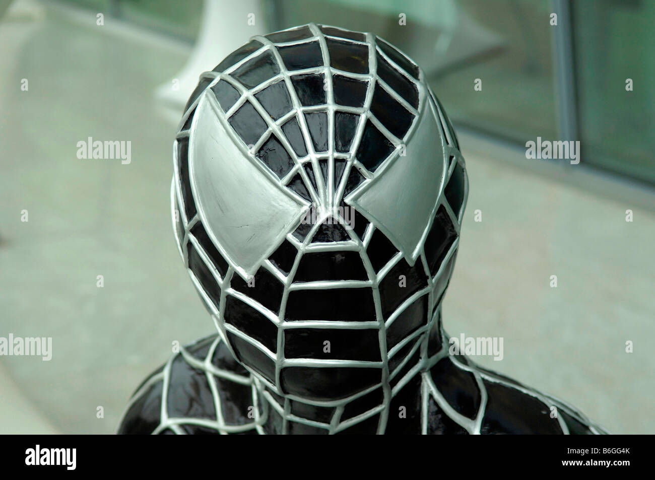 mask face head portrait Spider-Man fictional character comic books Marvel Comics superhero spiderman Stock Photo