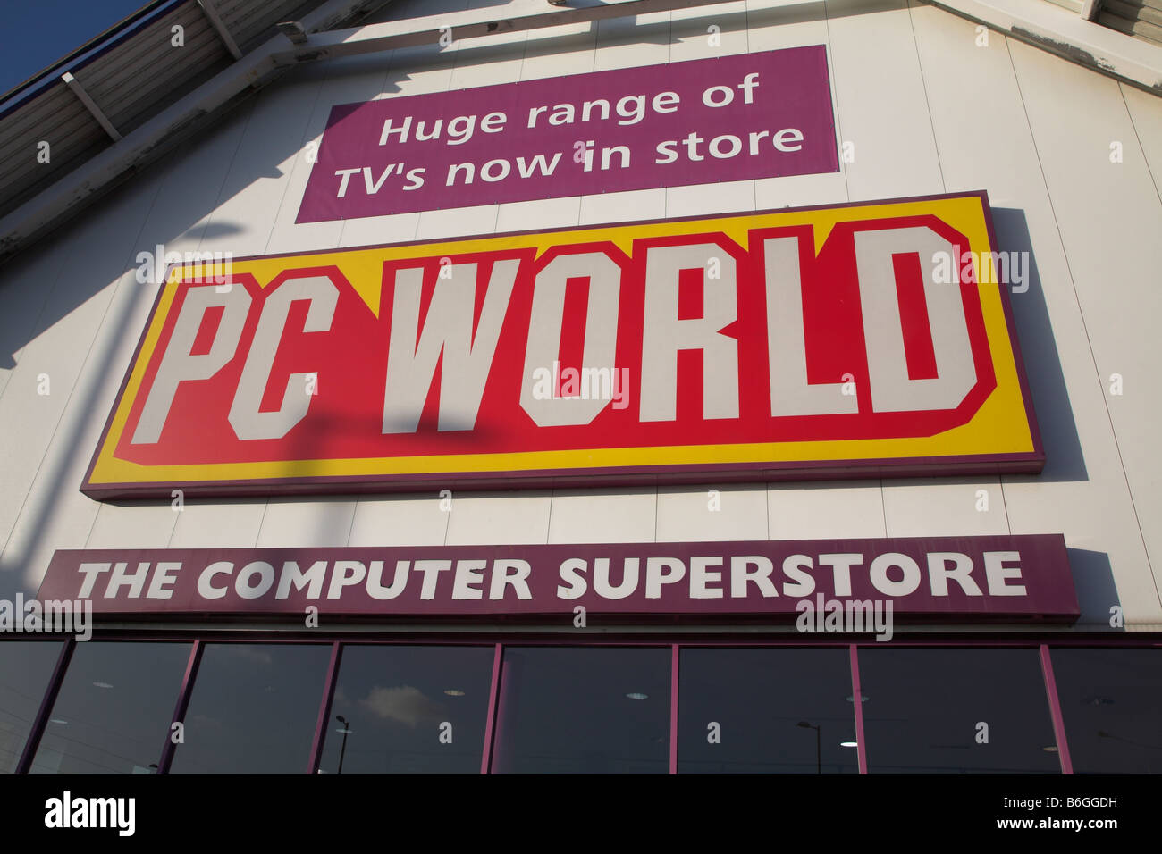 PC World superstore Copdock Ipswich Suffolk England Stock Photo Alamy