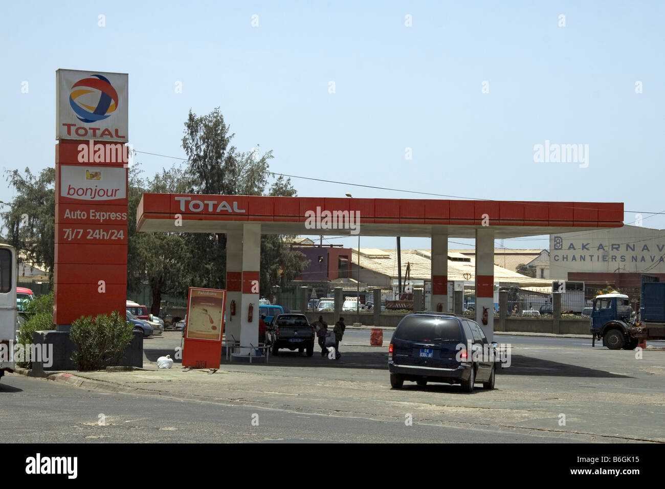 Total petrol station Dakar Senegal Stock Photo