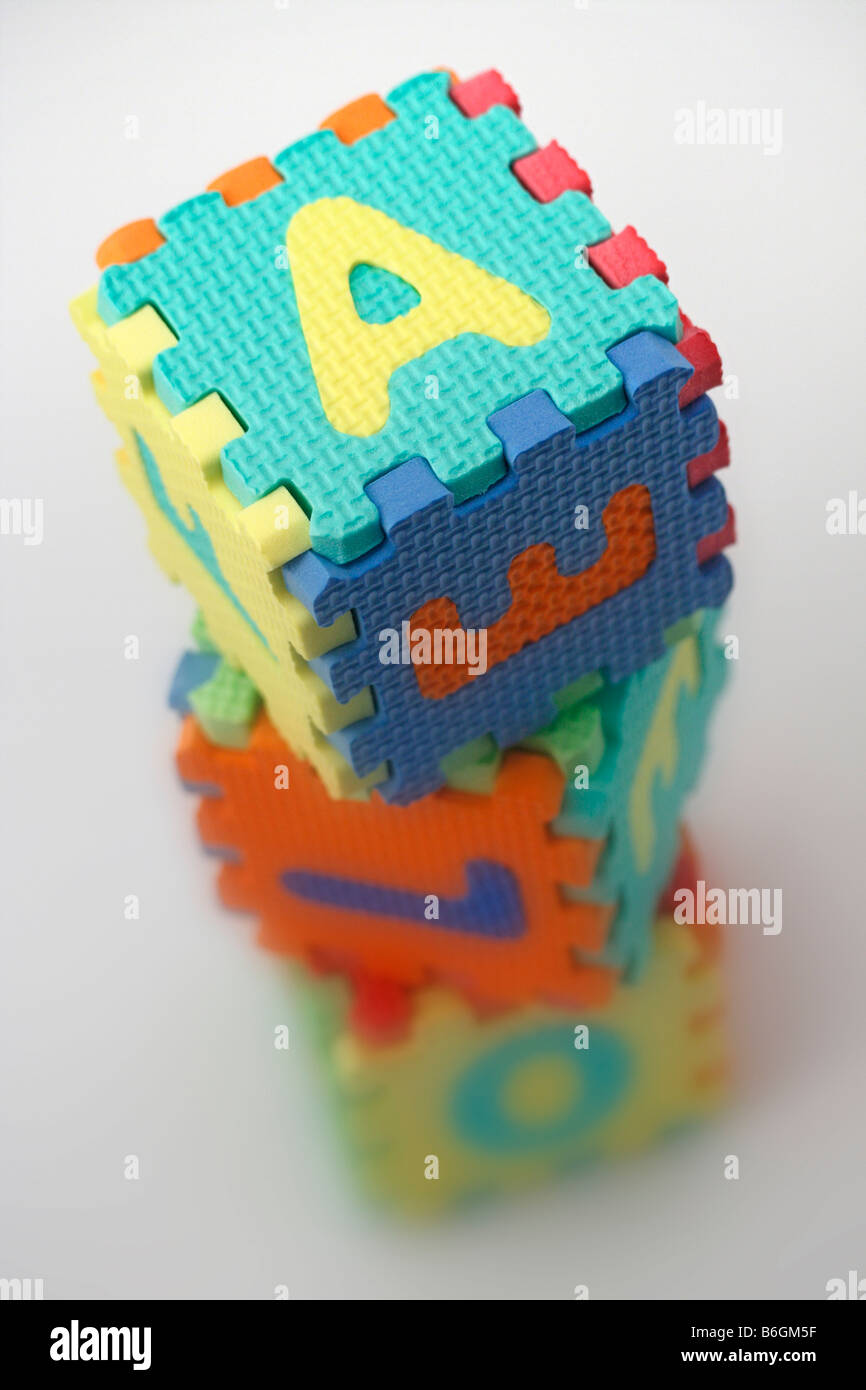 Alphabet foam puzzle hires stock photography and images Alamy