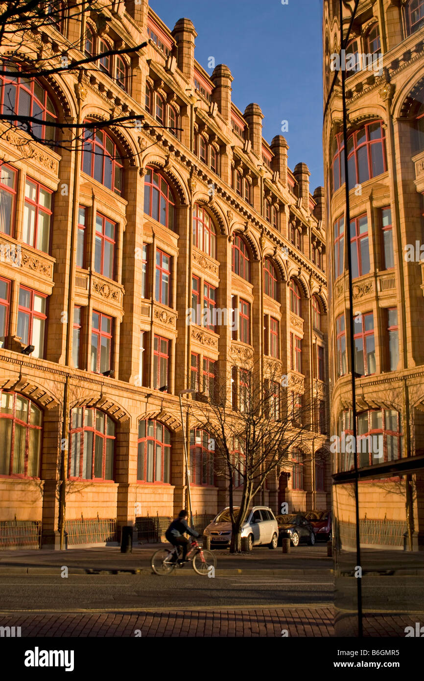 Canada House (and reflection), city centre, Manchester, UK Stock Photo