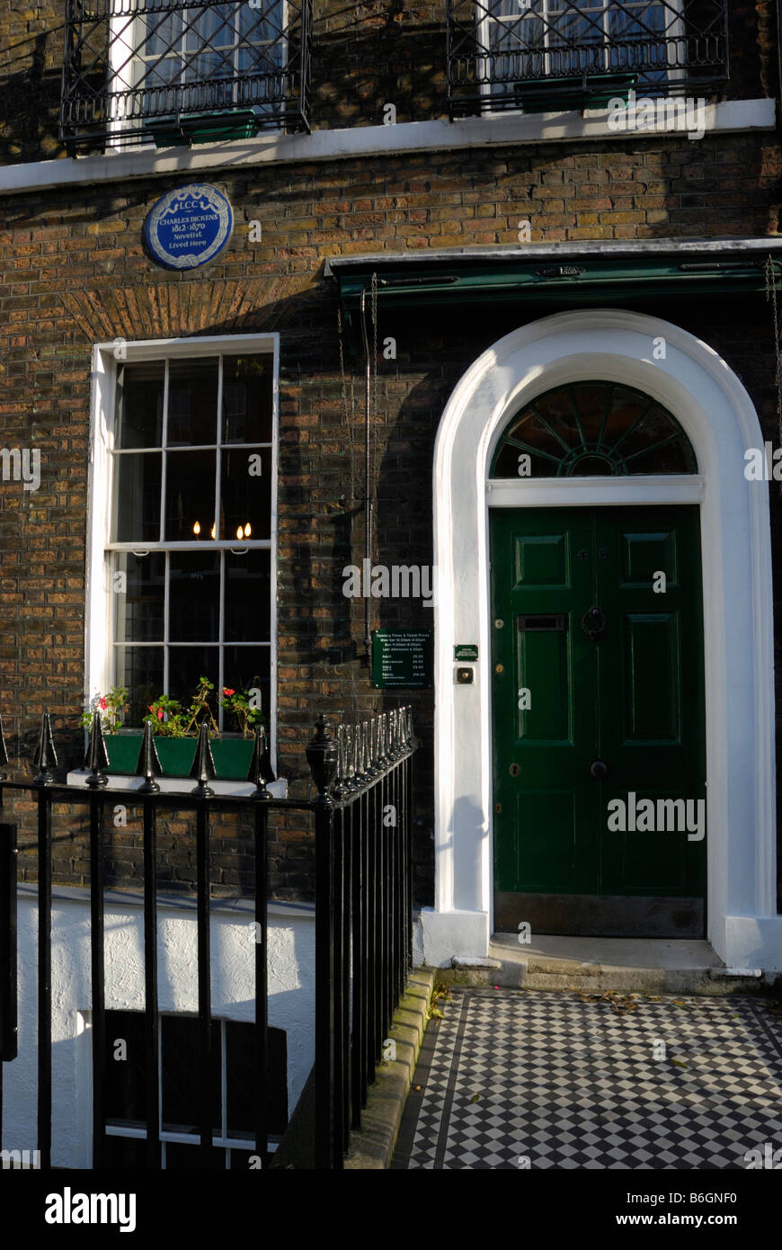 Charles Dickens Museum in Doughty Street London England Stock Photo