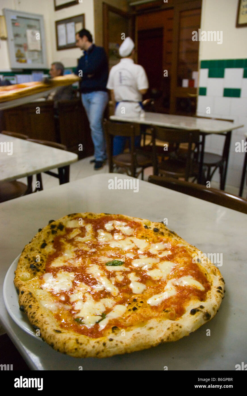 L antica pizzeria Da Michele in Centro Storico district of Naples Italy Europe Stock Photo