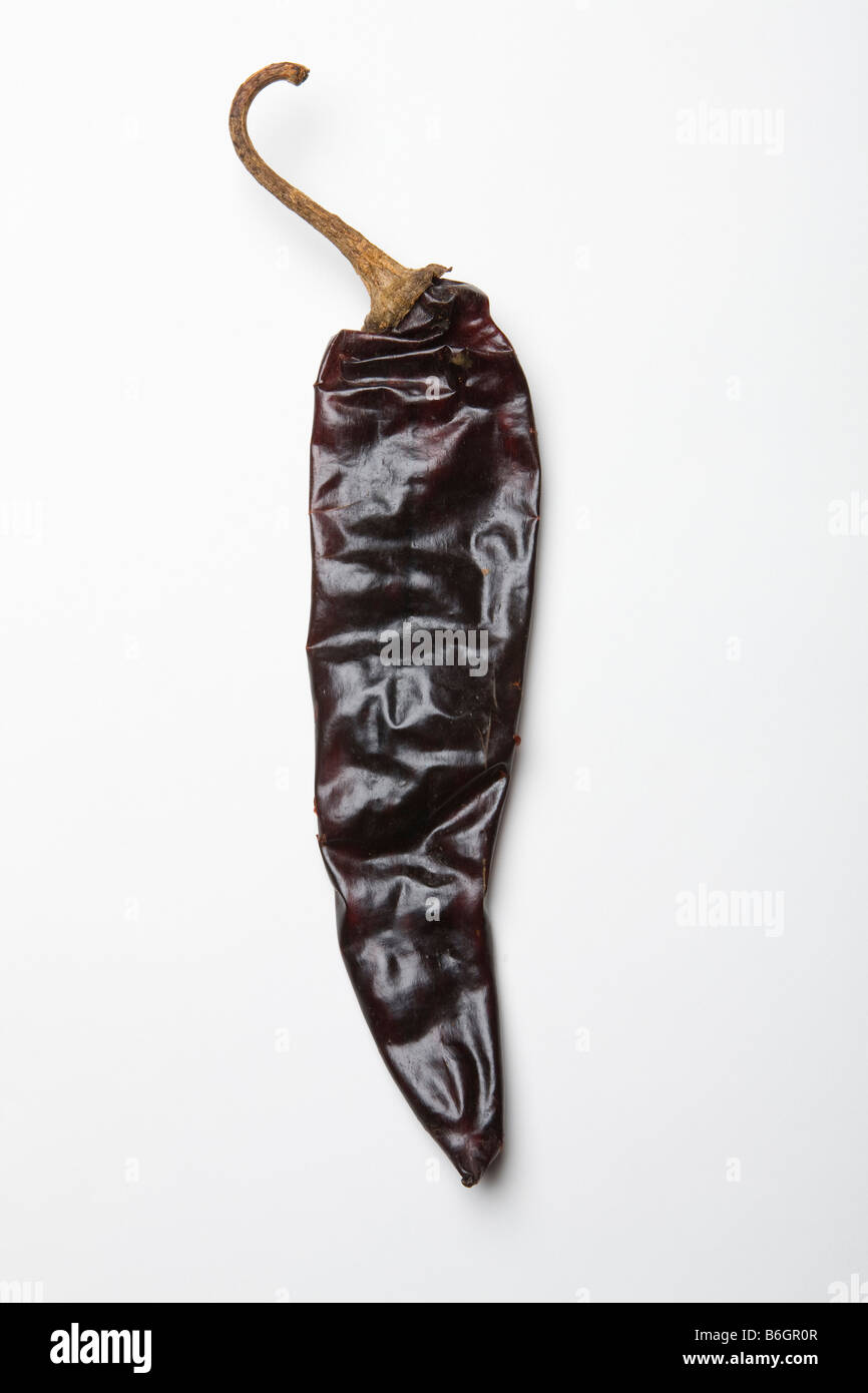 Dried Guajillo Chili Pepper Stock Photo Alamy