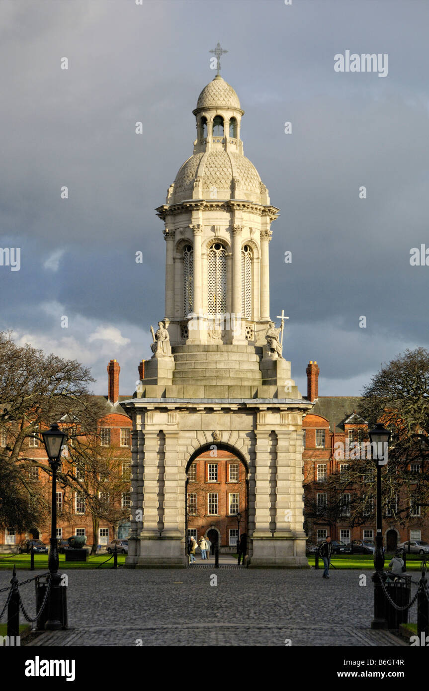 Campanile Trinity College Dublin Stock Photo