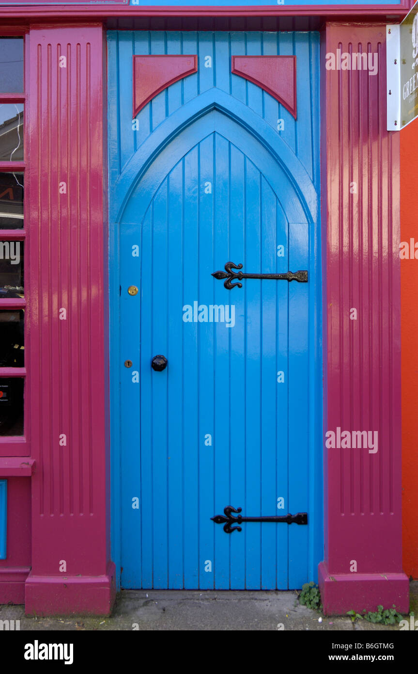 colourful wooden door Stock Photo