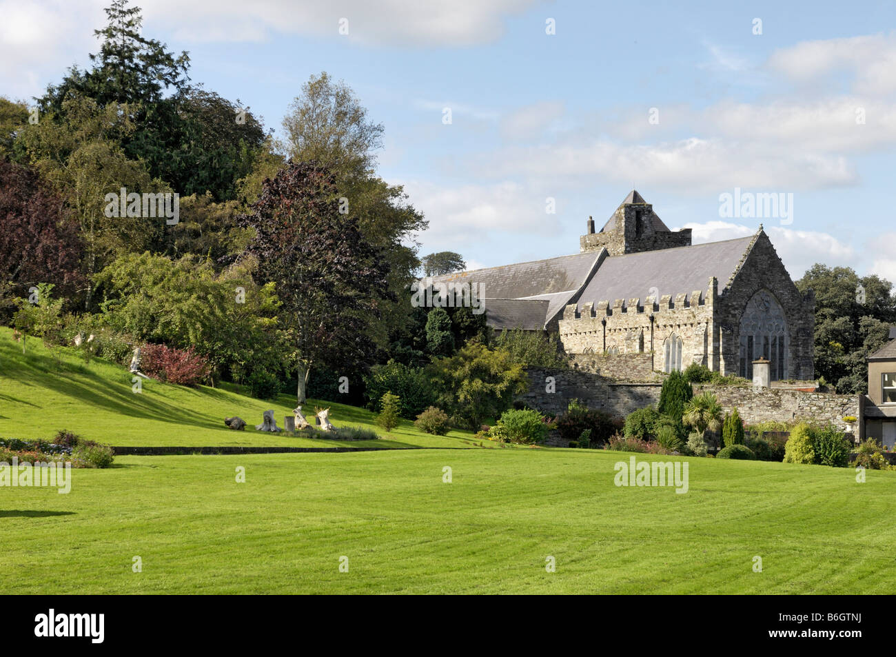 St Marys Collegiate Church College gardens Youghal Stock Photo