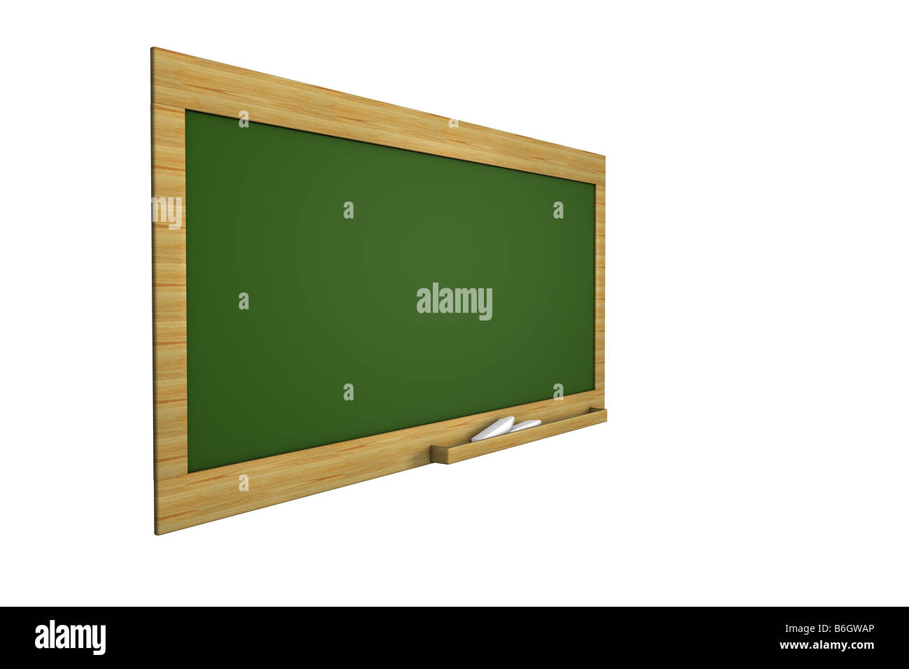 Blank Green Chalkboard Isolated on a White Background Stock Photo - Alamy