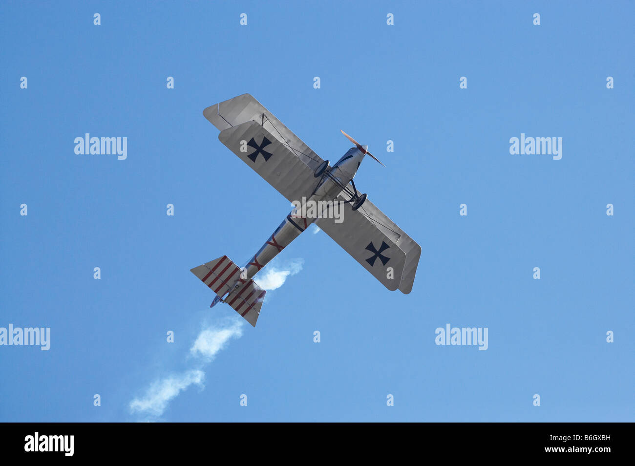 German Pfalz D111 Biplane Stock Photo