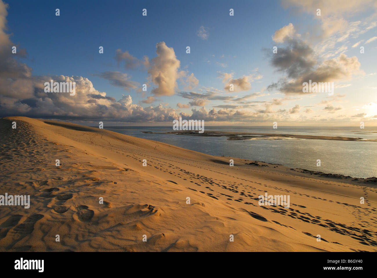 Arcachon France Sand dunes of Pyla Stock Photo