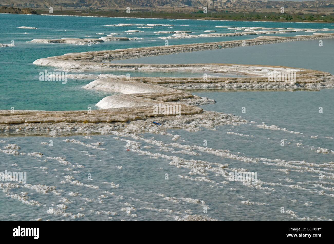 Salt path, Dead Sea, Israel, Asia Stock Photo