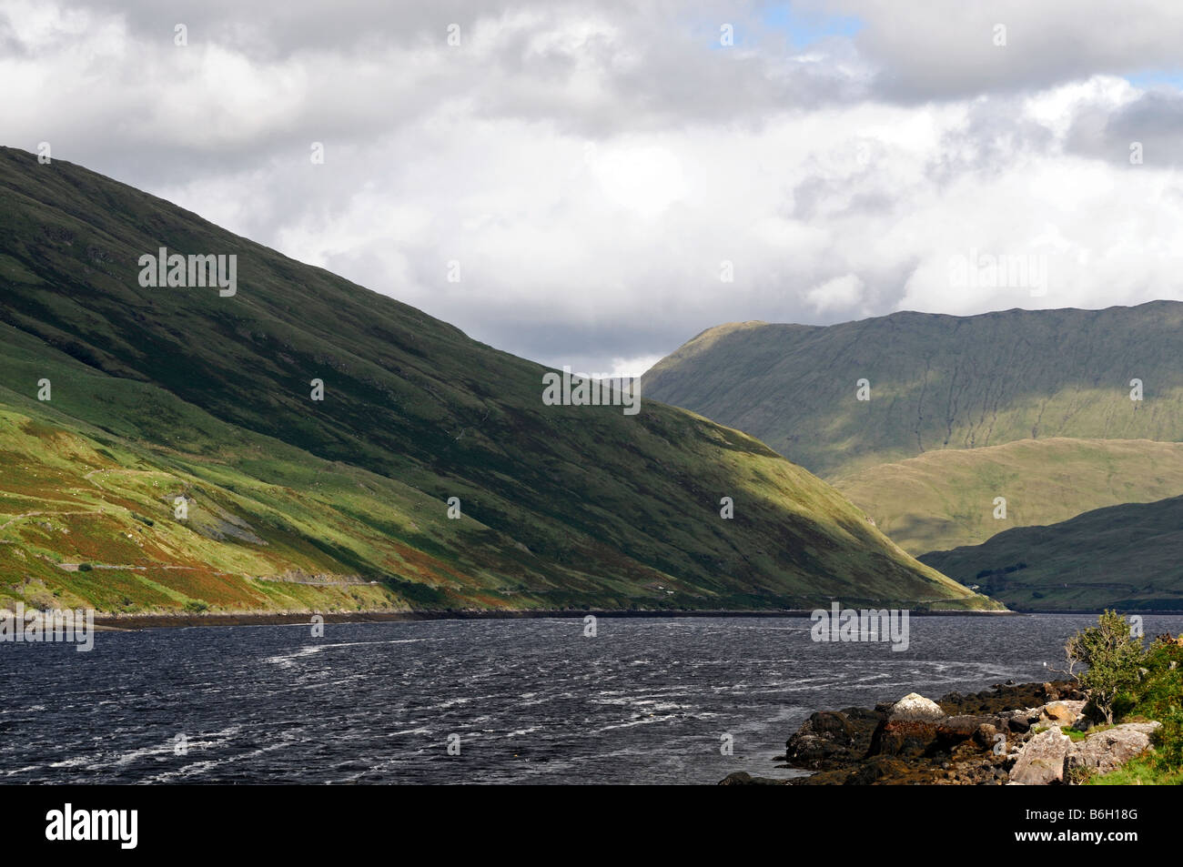 Maamturk Mweelrea Mountain Killary Harbour fjord border bordering counties Mayo Galway ireland