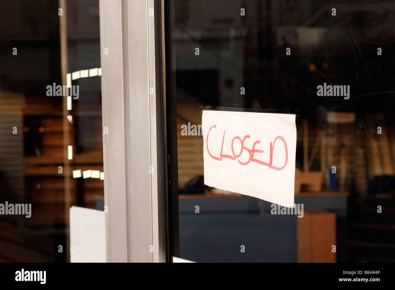 Closed shop Stock Photo