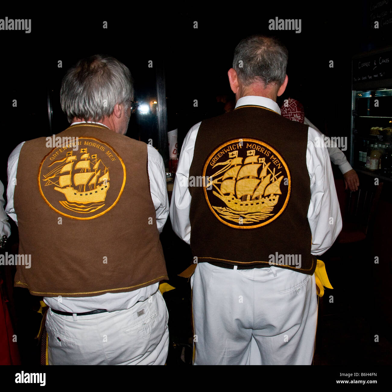 Two members of the Greenwich Morris Men Stock Photo Alamy