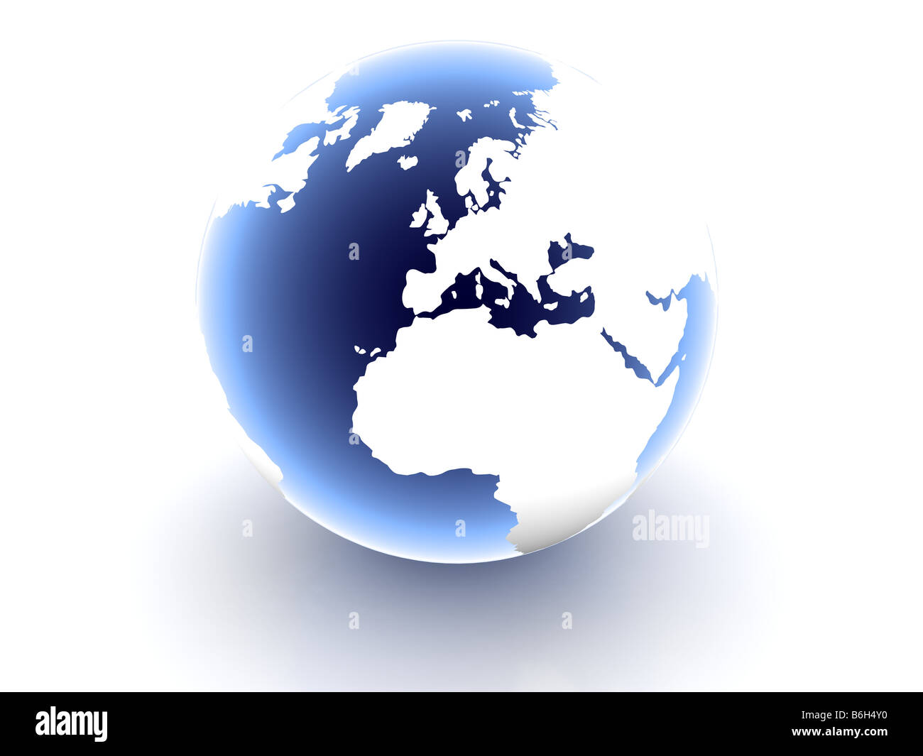 World map on white background Stock Photo - Alamy