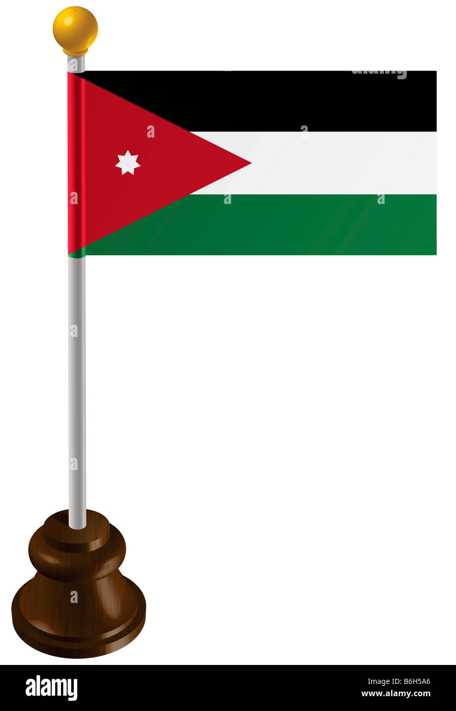 Jordan flag as a marker Stock Photo Alamy