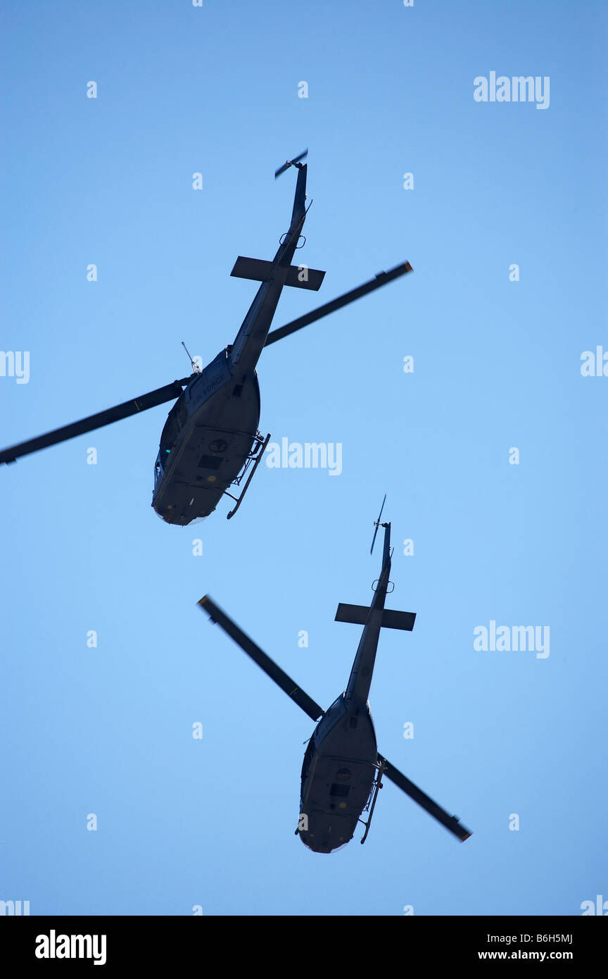 Iroquois Bell UH 1H Iroquois 205 Helicopters Warbirds over Wanaka Airshow Wanaka South Island New Zealand Stock Photo