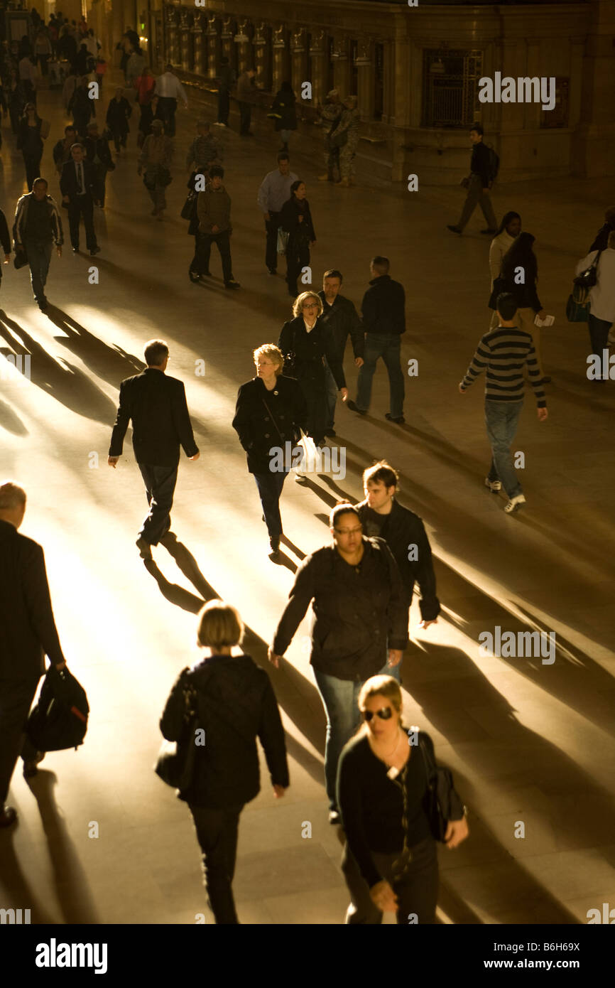 Morning Commuters Morning commuter rush hour at Grand Central Station in New York City ...