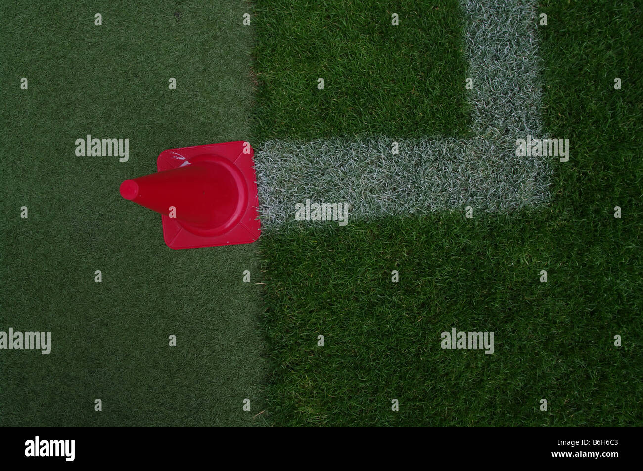 soccer field close ups of markings Stock Photo Alamy