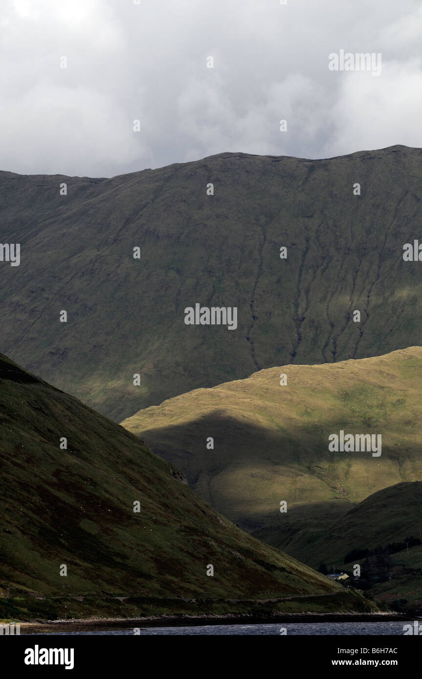 Maamturk Mweelrea Mountain Killary Harbour fjord border bordering counties Mayo Galway ireland