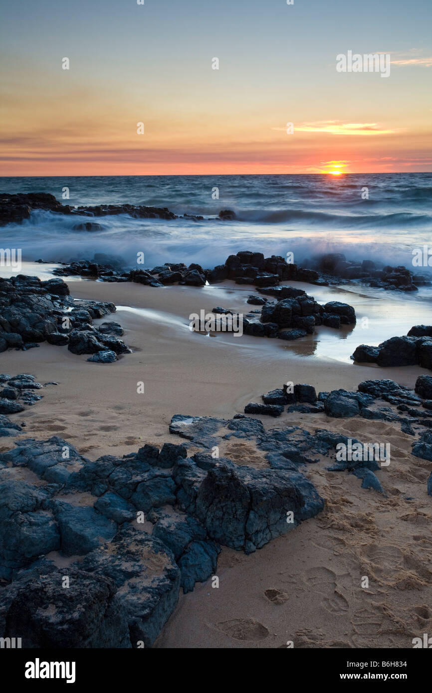 Evening on Lighthouse Beach Bunbury Western Australia WA Stock Photo