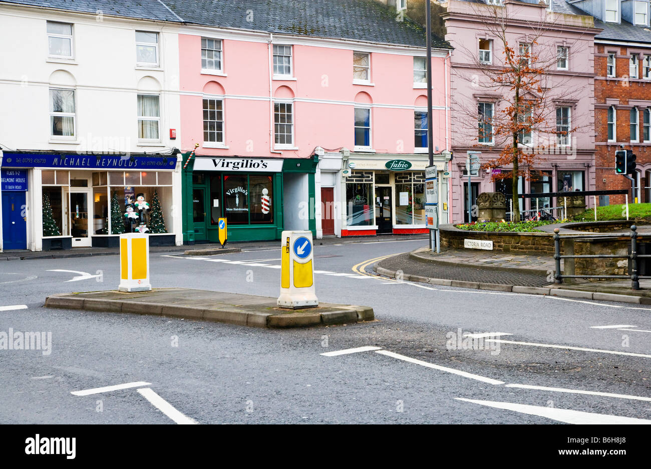 The corner of Victoria Road and Bath Road in Old Town Swindon Wiltshire