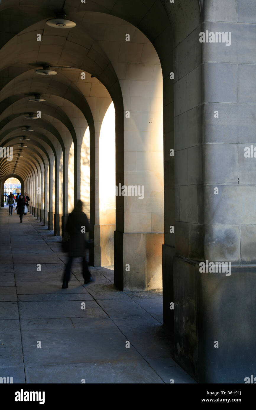Underneath the Arches near the Library in Manchester City Centre Stock ...