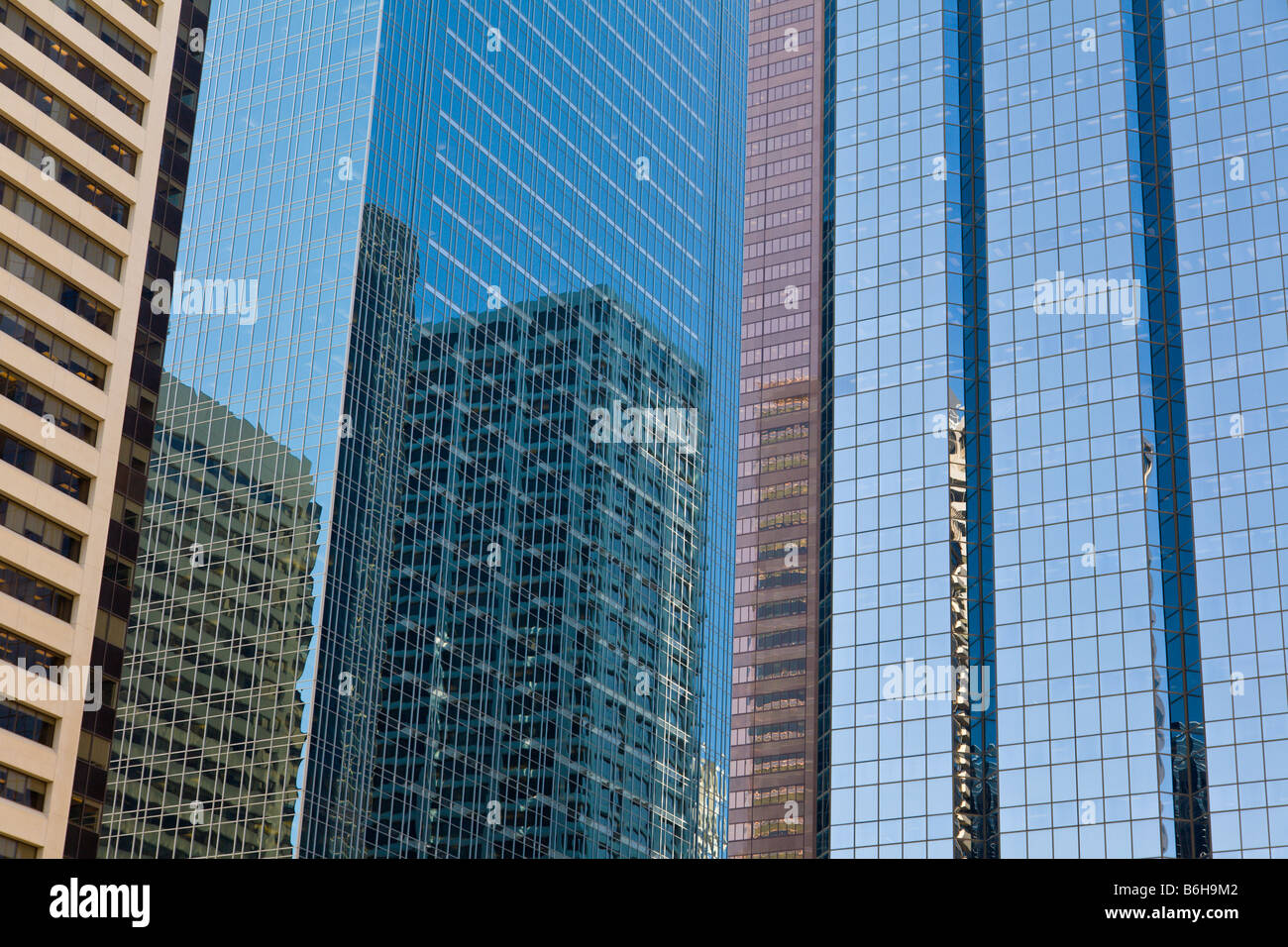 Modern glass office buildings Calgary Alberta Canada Stock Photo Alamy